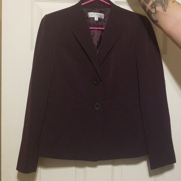 Dark purple Kasper blazer - Picture 4 of 5